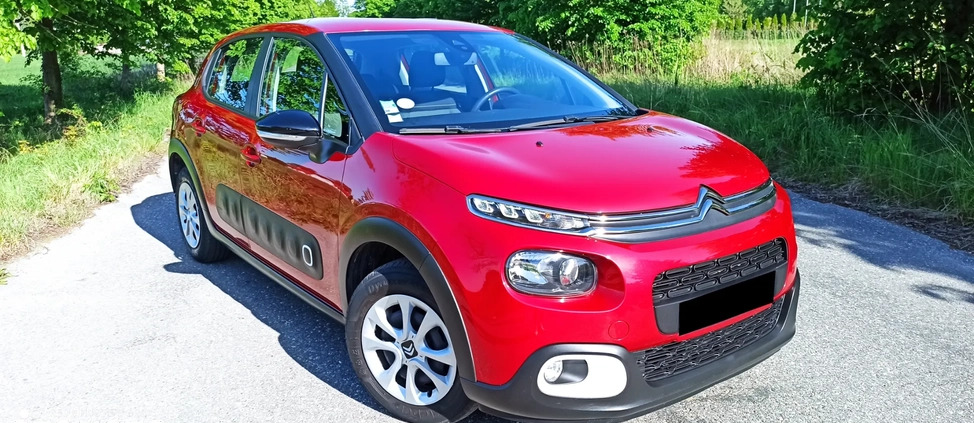 Citroen C3 cena 41900 przebieg: 60000, rok produkcji 2018 z Tarnów małe 497